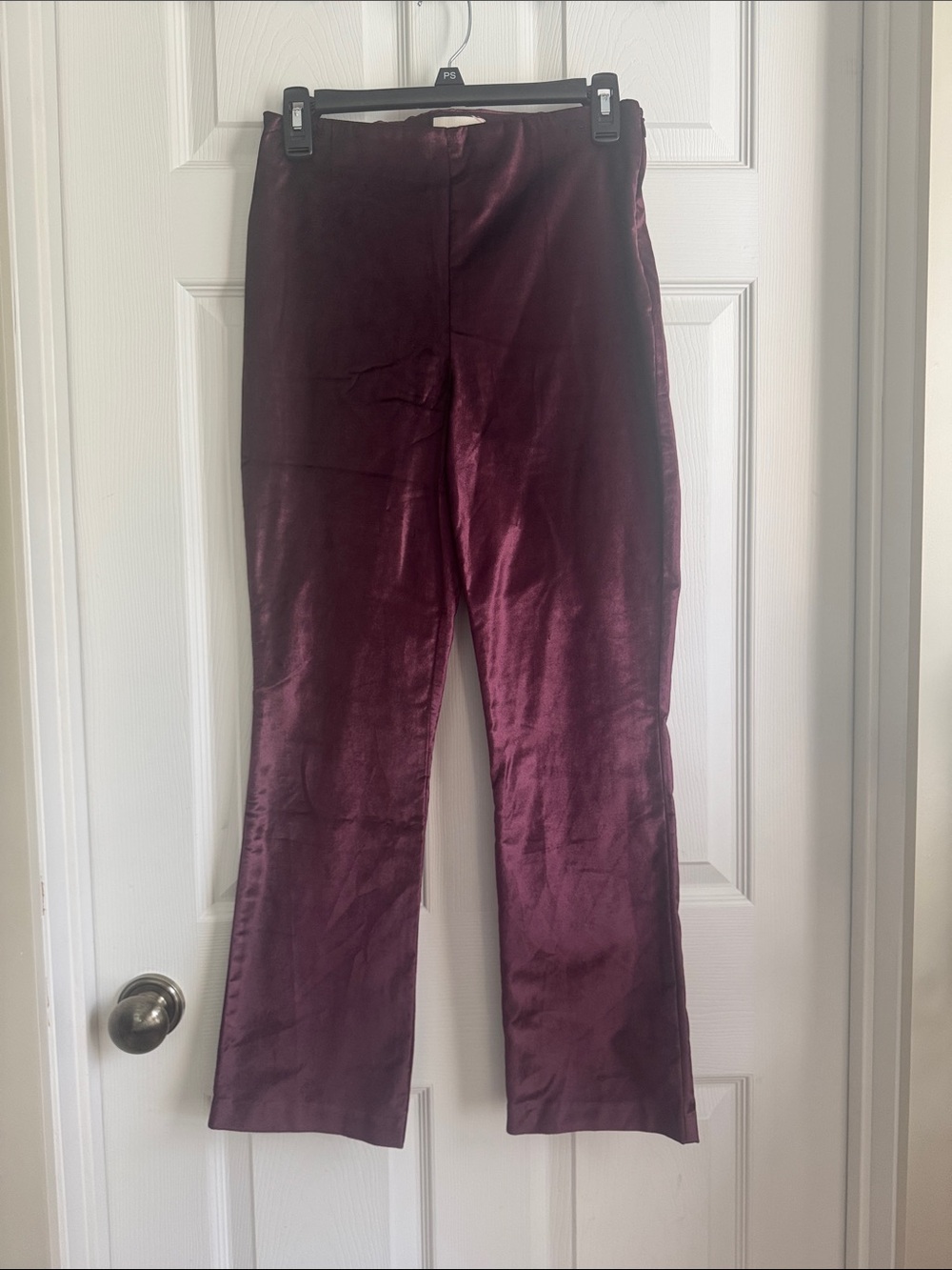 Tuckernuck Women's Burgundy Satin / Velvety Pants